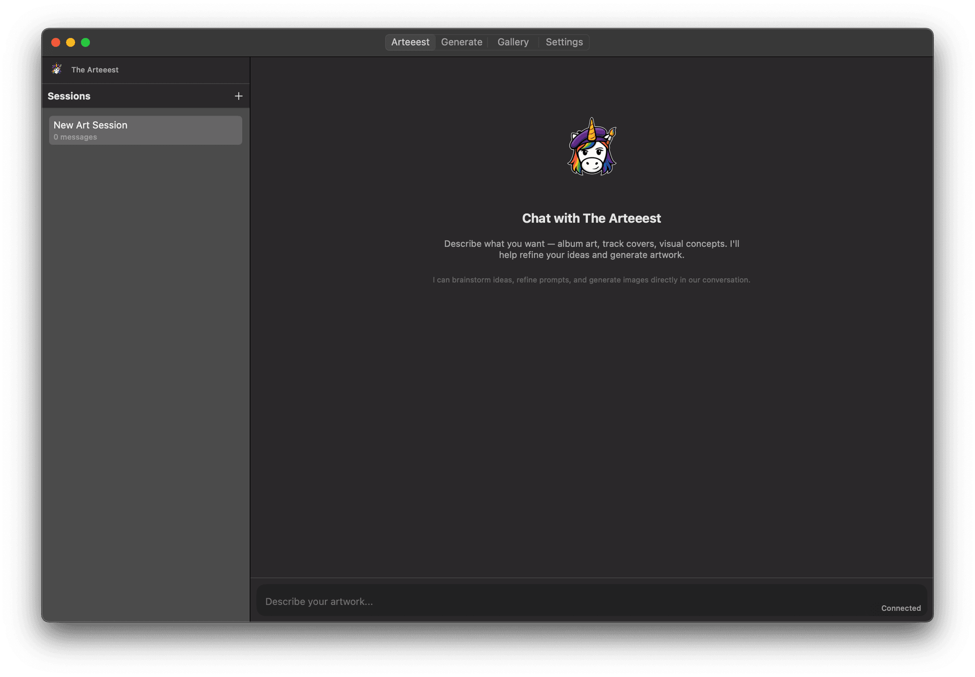 Chat with The Arteeest — AI art director