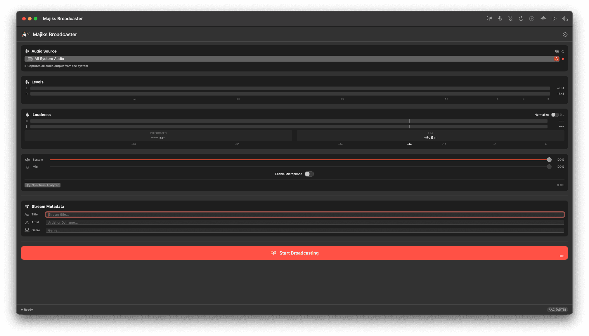 Main Interface